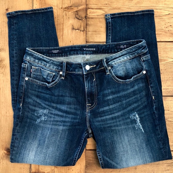 Vigoss Denim - Vigoss | Thompson Tomboy Distressed Jeans